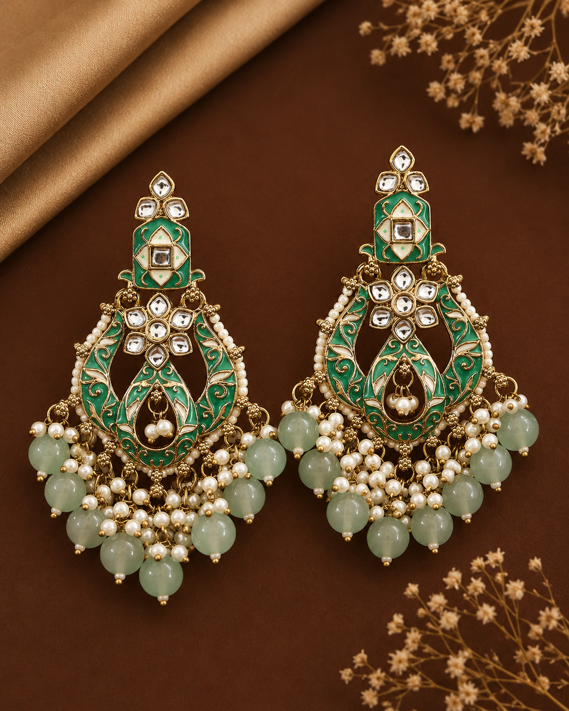 Royal Kundan Statement Danglers